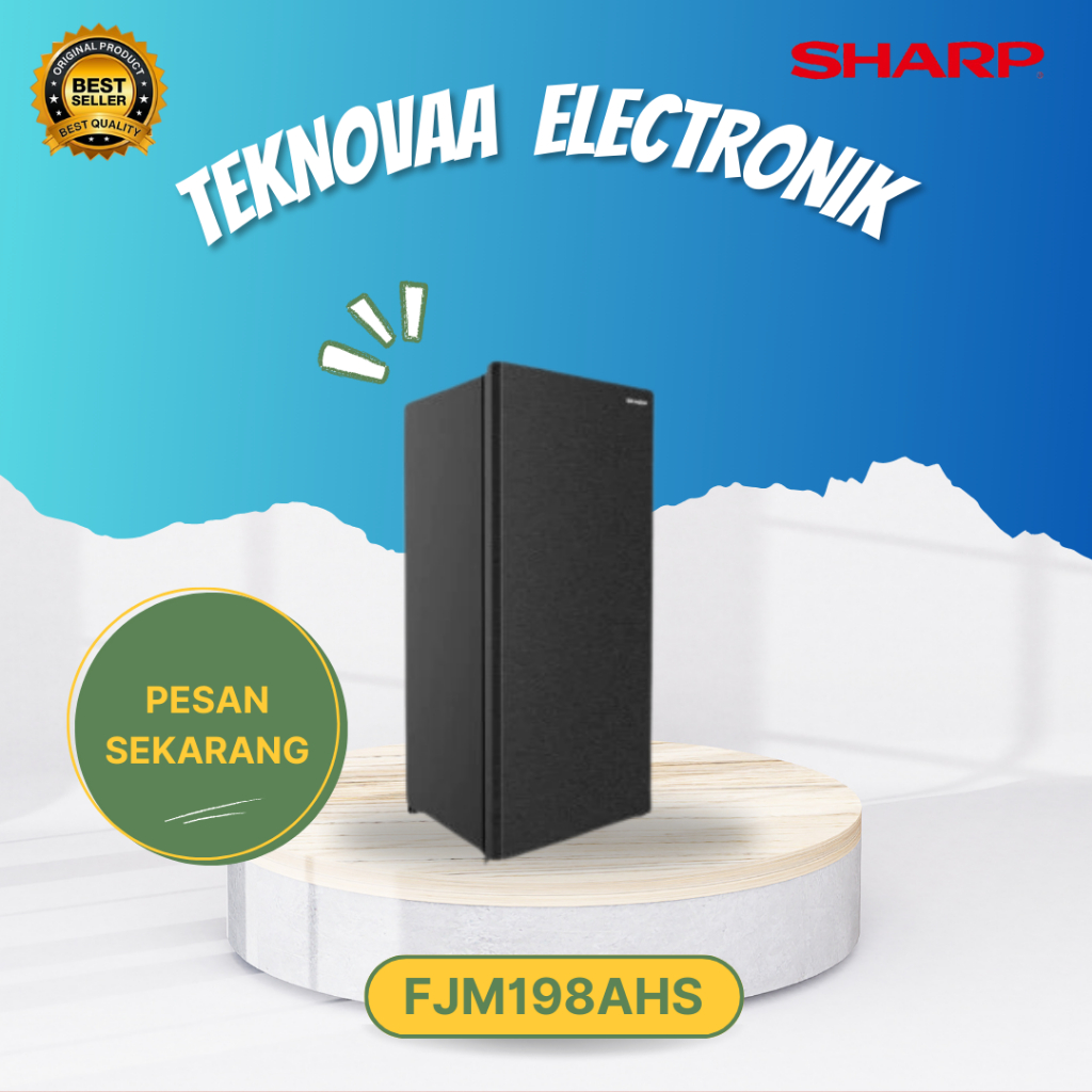 SHARP Standing Freezer 8 Rak FJ M198A HS 185L/ FJ-M198AHS / FJ M198AHS/SHARP KULKAS FREEZER 185L/KUL