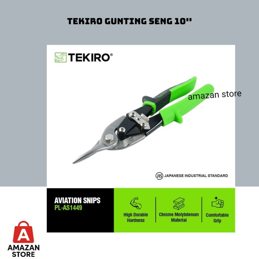 TEKIRO Gunting Seng 10" / Gunting Baja Ringan