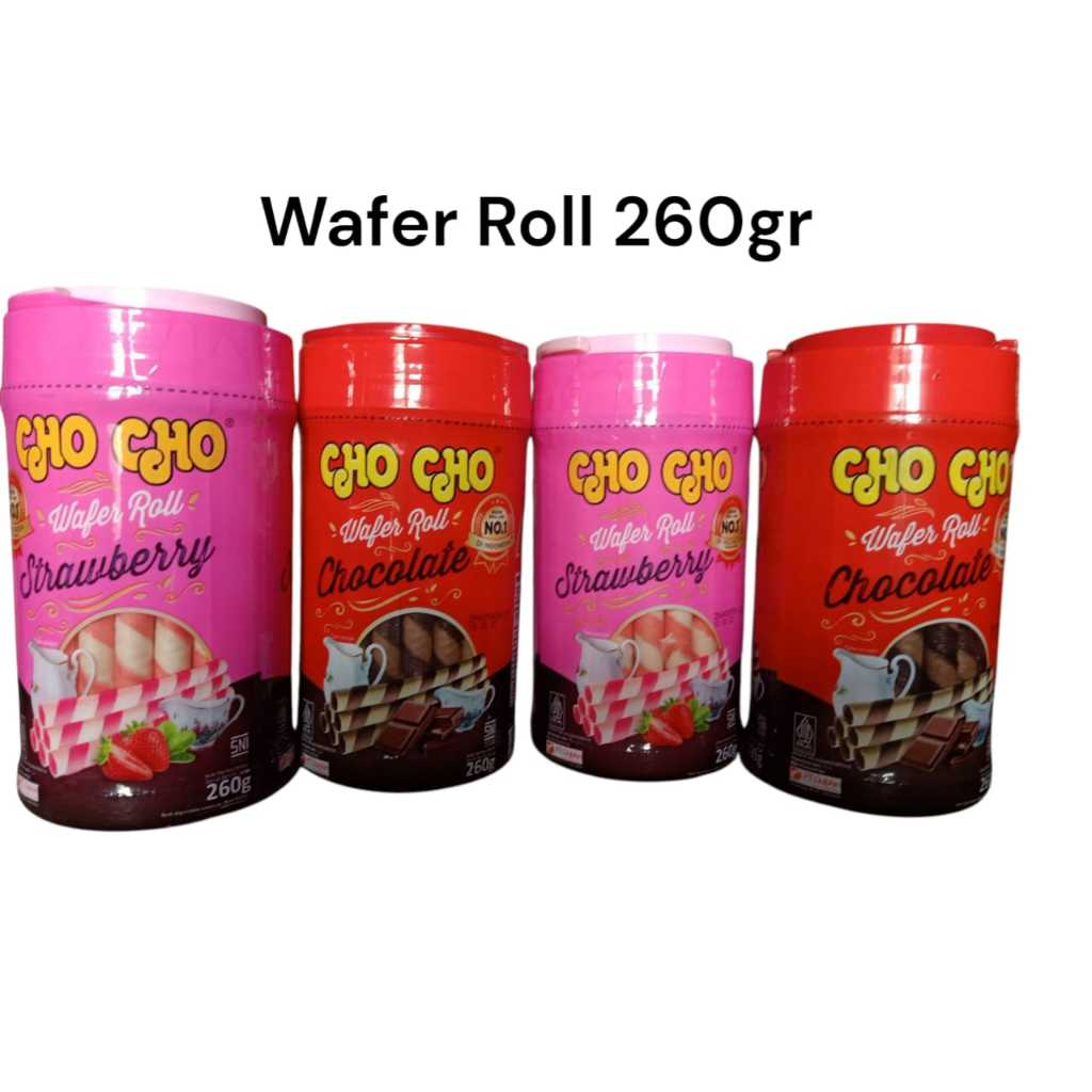 Jajan Lebaran Stok Terbatas Chocho Wafer Roll 260gr