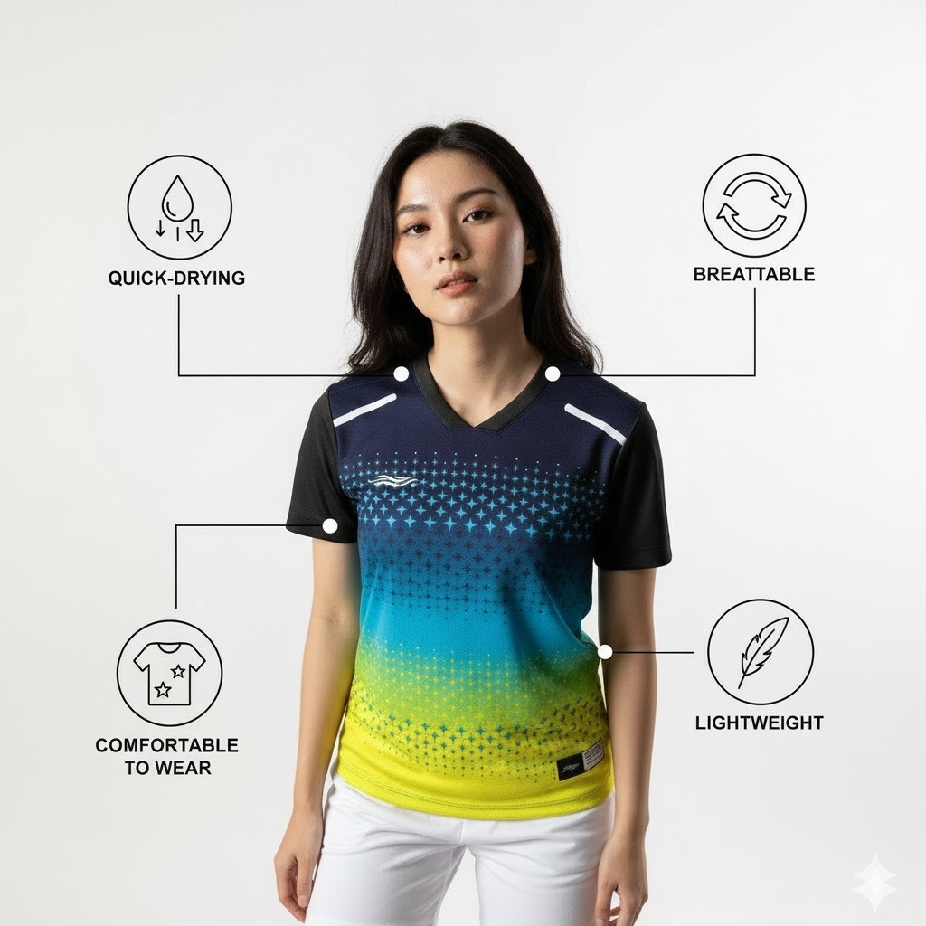 Jersey Running Pria Custom Tim Seragam Merah Hitam Sporty