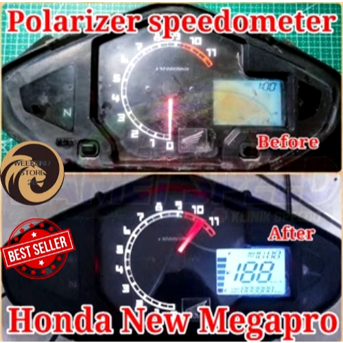 POLARIZER LCD SPEEDOMETER MEGAPRO MONO KARBU