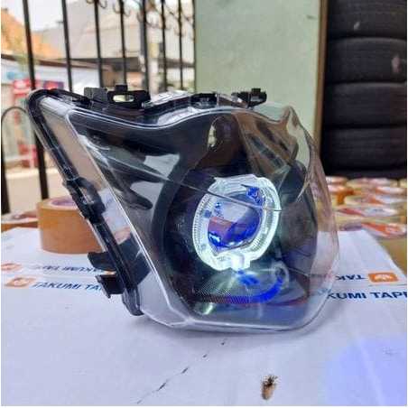 REFLEKTOR LAMPU DEPAN BILED BEAT KARBU SUPER TERANG