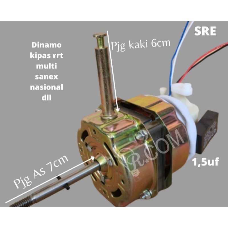 (SRE RRT 66*16) (DAK) DINAMO MESIN KIPAS ANGIN STAND FAN / BERDIRI 12-16 INCH RRT / MOTOR KIPAS ANGI
