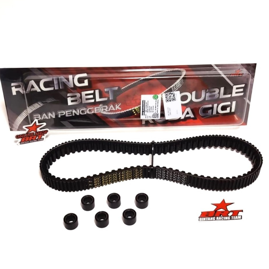 VANBELT VBELT DOUBLE COG + ROLLER BRT VARIO 125 VARIO 150 V BELT + ROLLER BRT VARIO 125 VARIO 150 OL