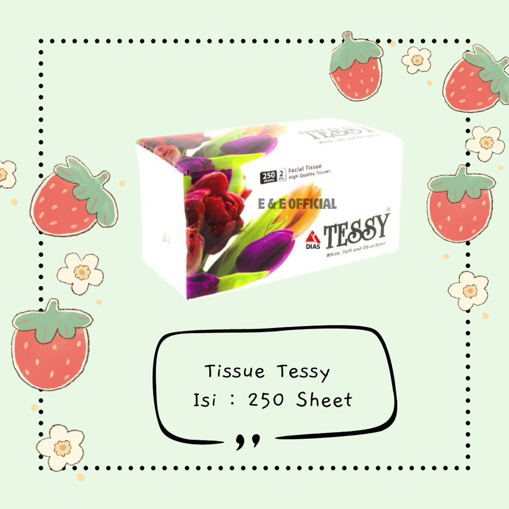 TISSUE TESSY 250 SHEETS 2 PLY / TISSUE MURAH / TISSUE TESSY PER PCS