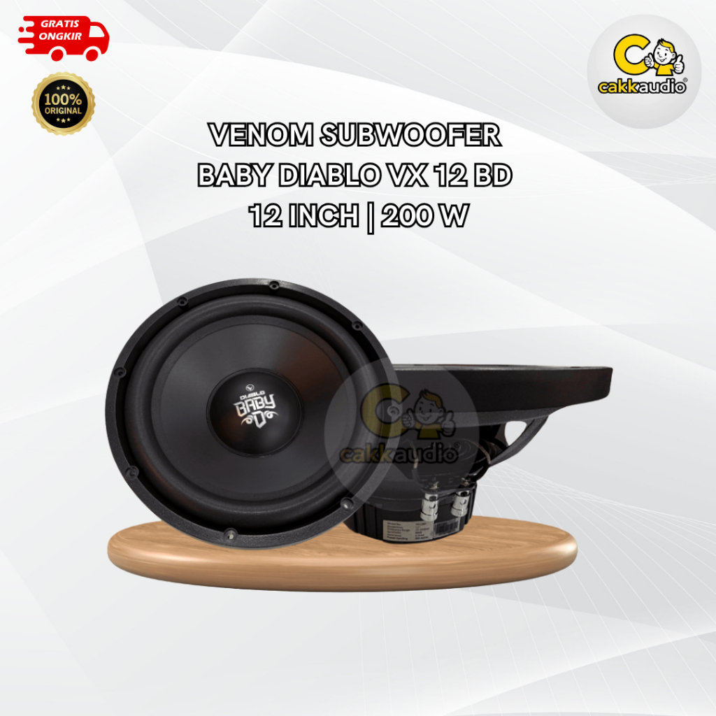 Subwoofer Speaker Mobil Venom Baby Diablo VX 12 BD | 12 Inch | 200 W