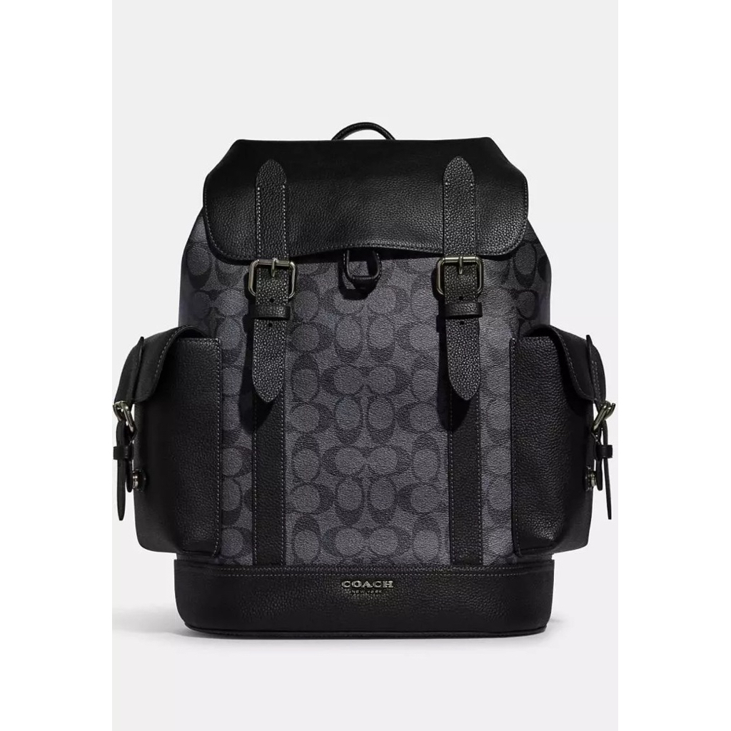 COC Hudson Backpack In Signature - Charcoal Black