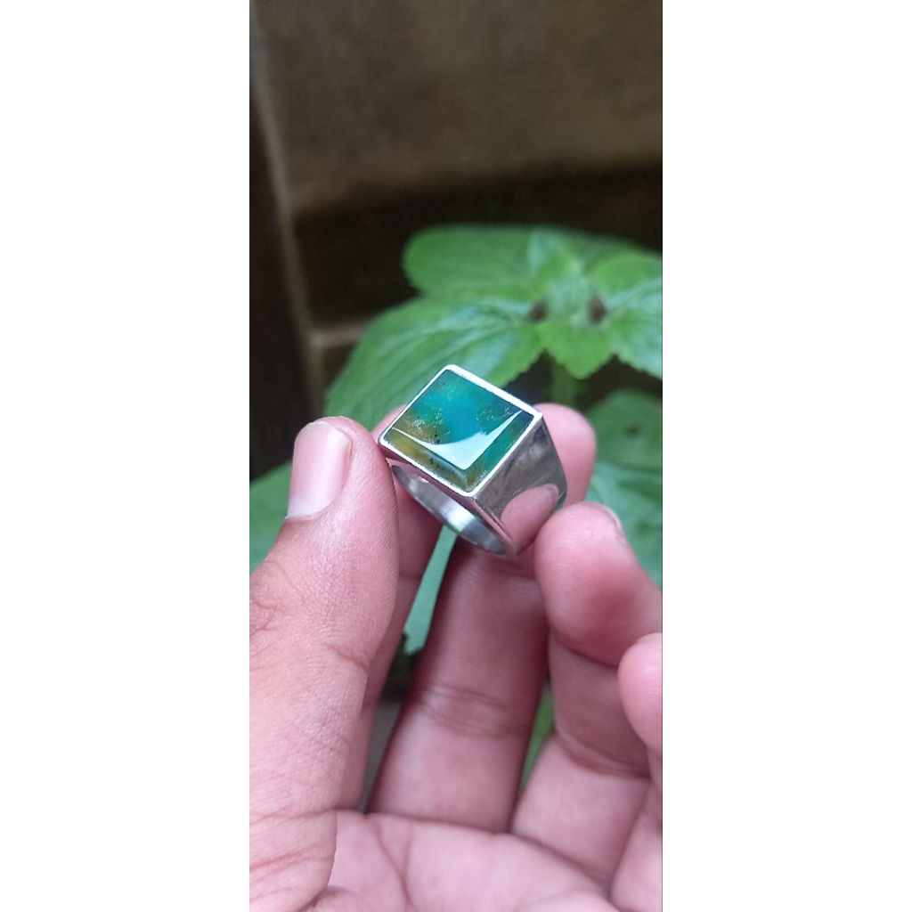 Cincin bacan Doko kotak cutting natural