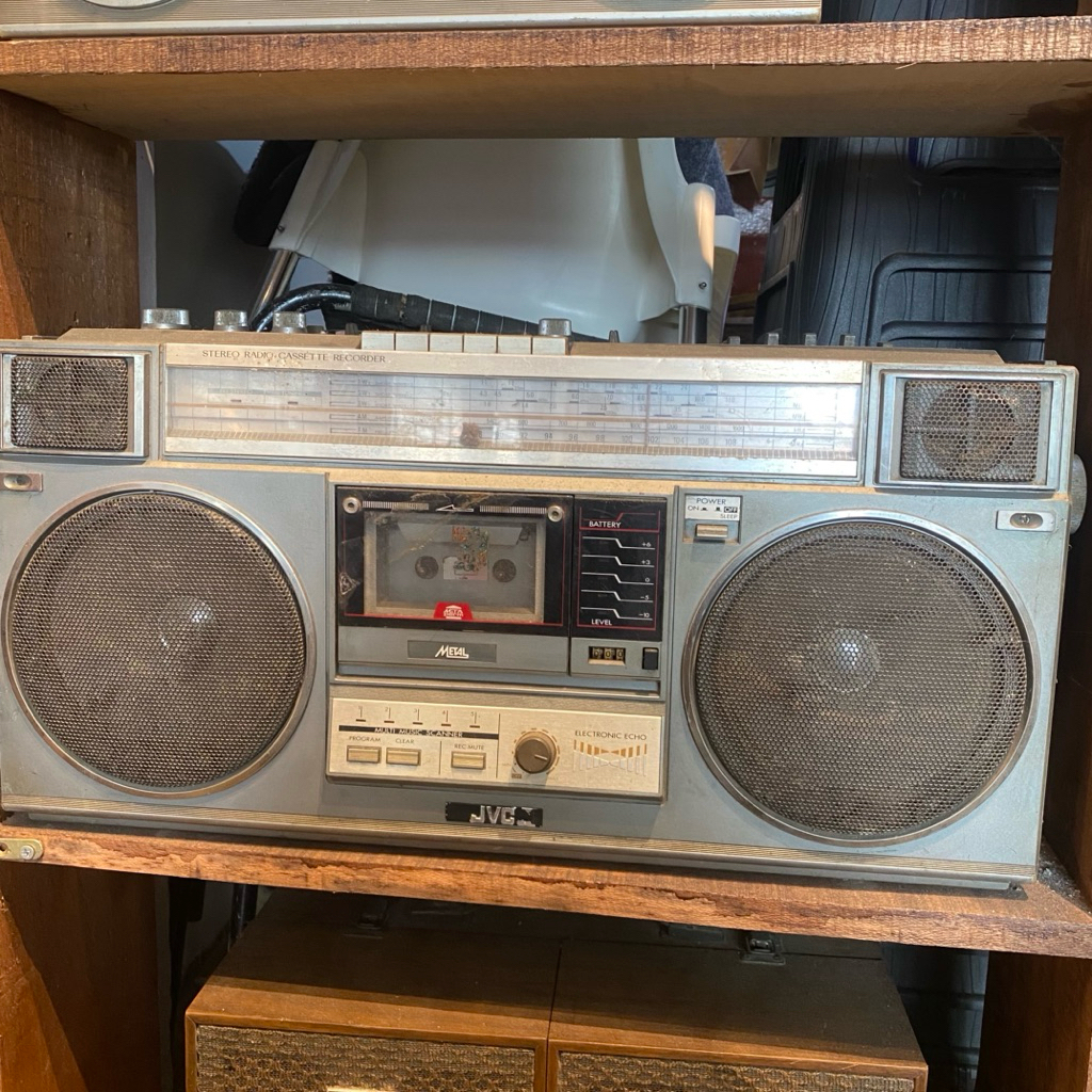 JVC Stereo Radio Cassette Recorder | Vintage Boombox | Butuh Servis | Display / Restorasi