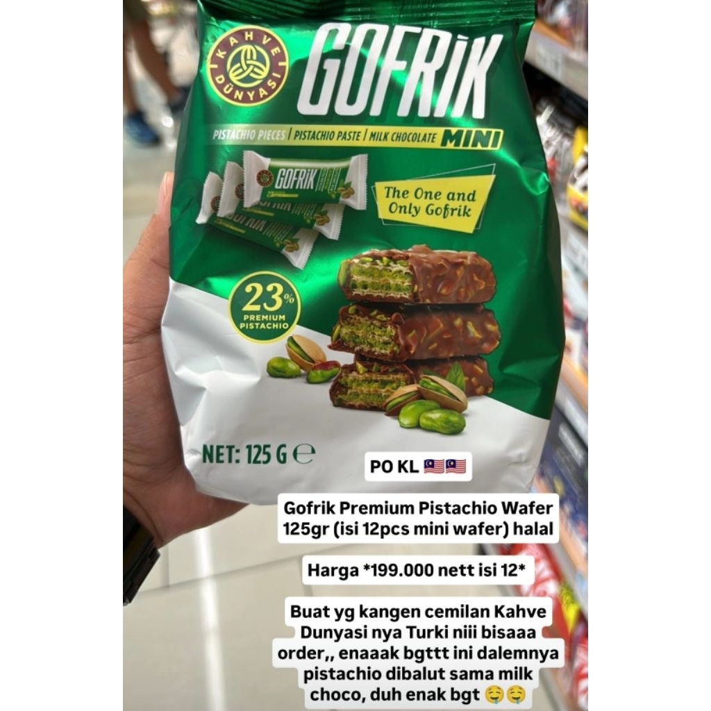 COKLAT GOFRIK PREMIUM PISTACHIO
