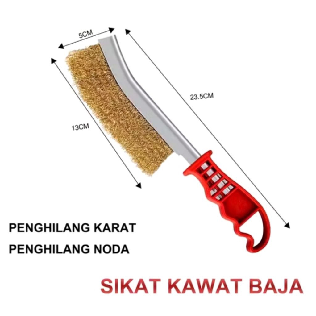 Sikat Kawat baja Kuningan - Sikat Kawat