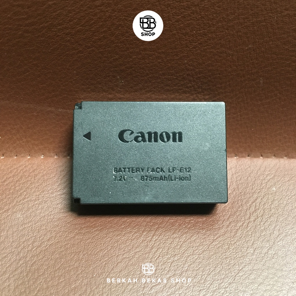 Baterai Canon LP-E12 Bekas Original Copotan untuk EOS M10, EOS M100, EOS M, EOS M2, EOS 100D