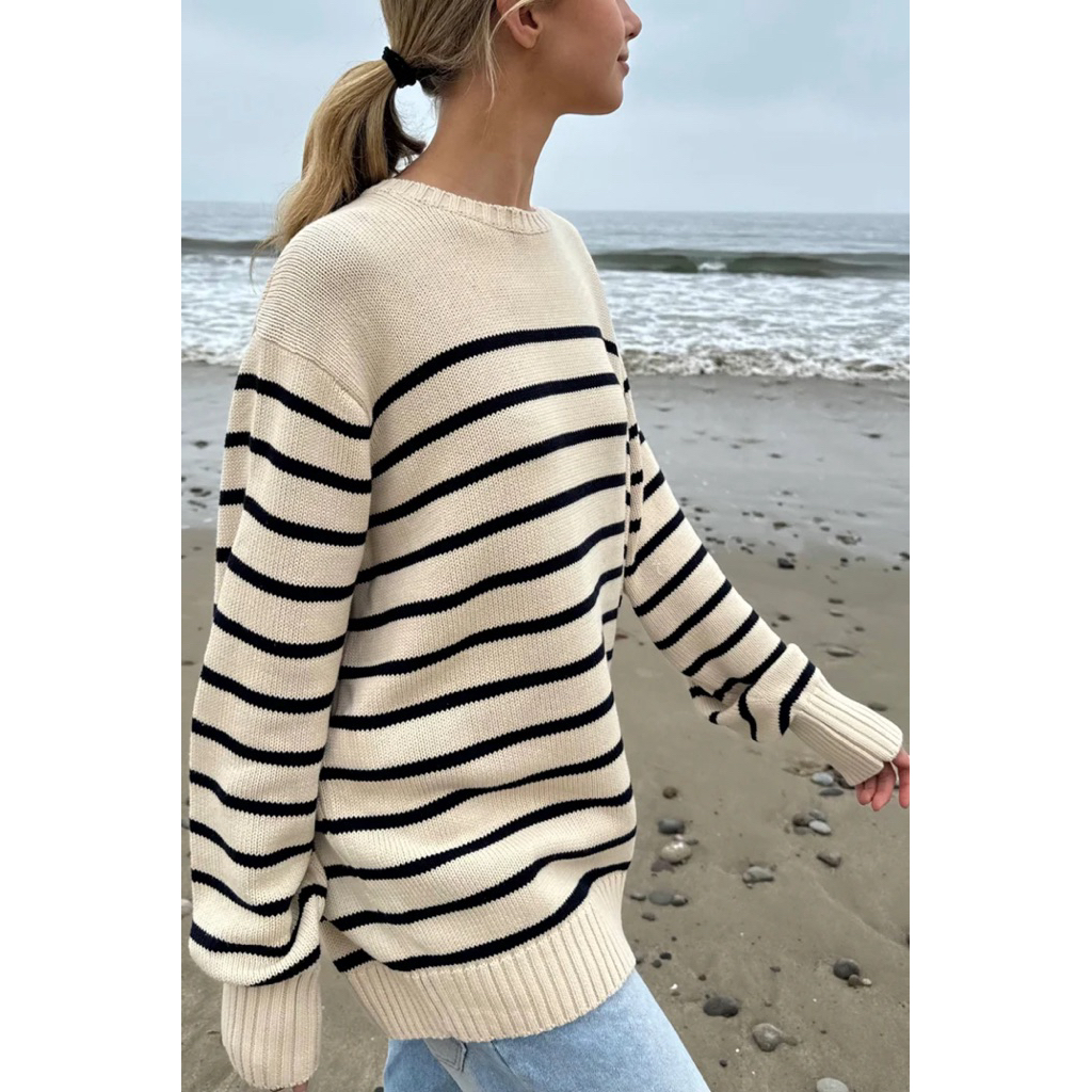 Brandy Melville BRIANNA COTTON THIN STRIPE SWEATER