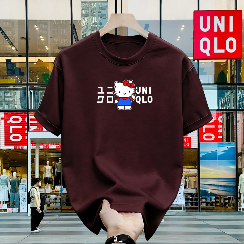100% Original - Kaos Uniqlo 100% Katun Adem Tidak Panas Tshirt Pria Wanita