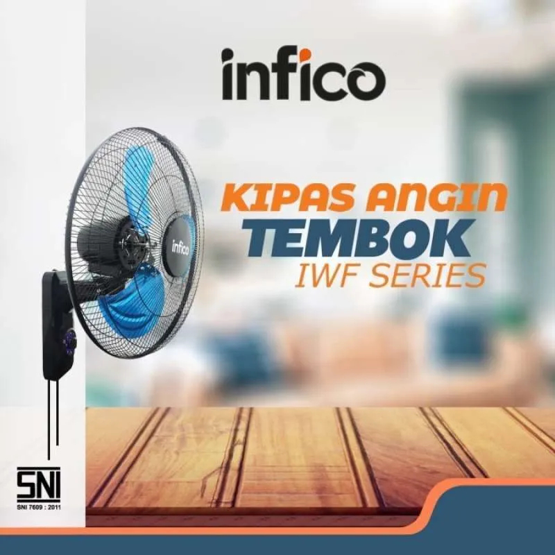 INFICO Wall Fan 16inch besi almunium | kipas angin dinding 16" besi