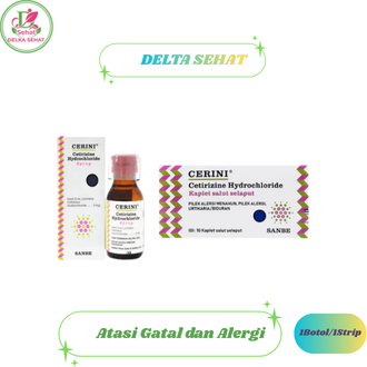 Cerini Sirup | Cerini Tablet – Bantu Atasi Gatal & Alergi pada Anak dan Dewasa