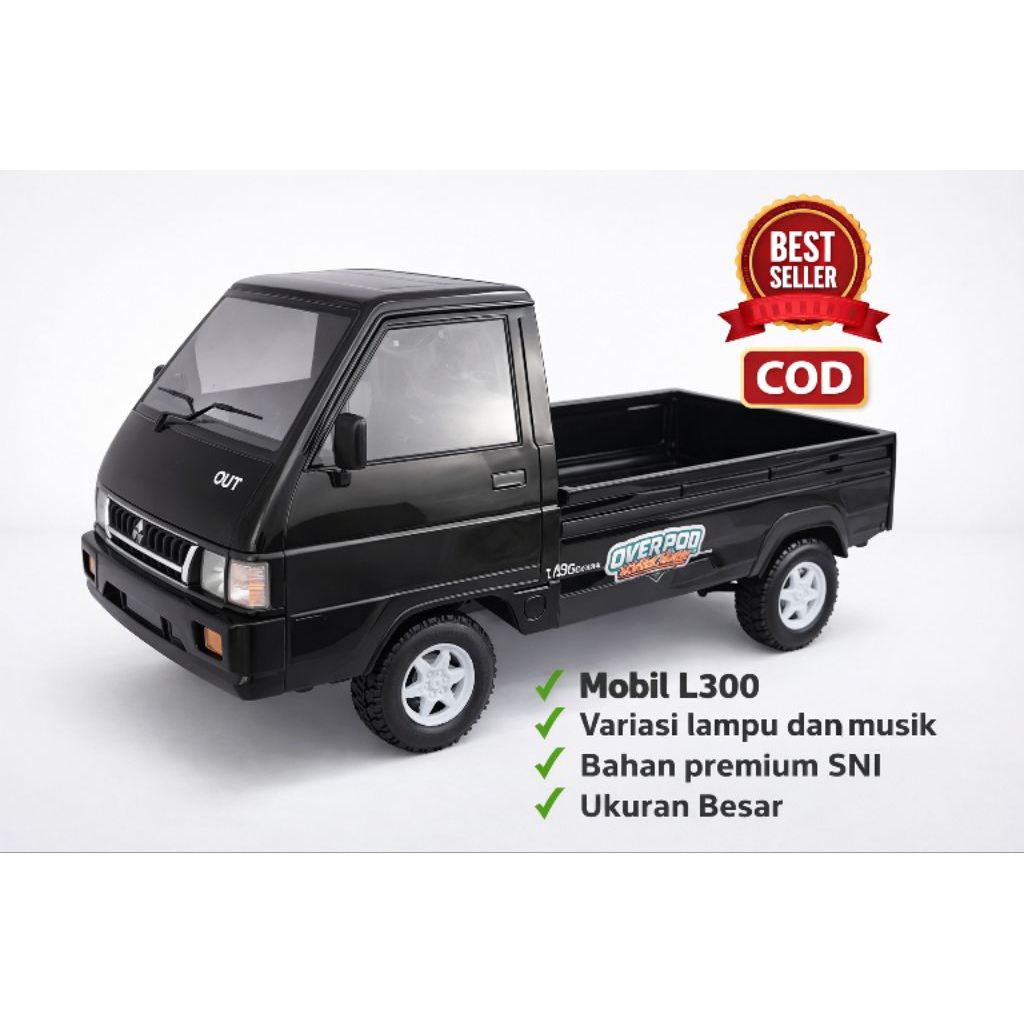 Mainan Mobil L300 mainan anak viral pickup l300, variasi lampu dan musik
