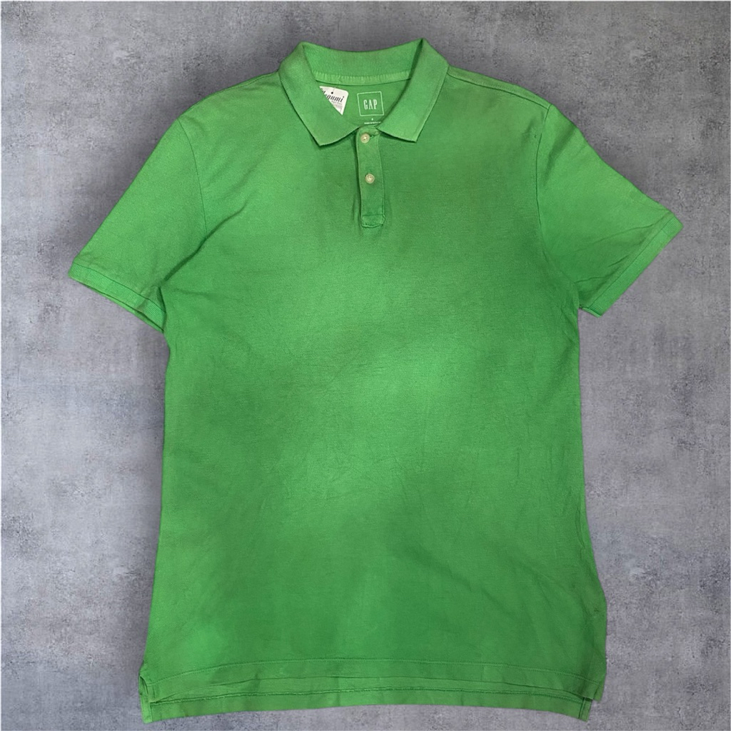 Polo Shirt Lengan pendek GAP Kaos kerah pria basic polos