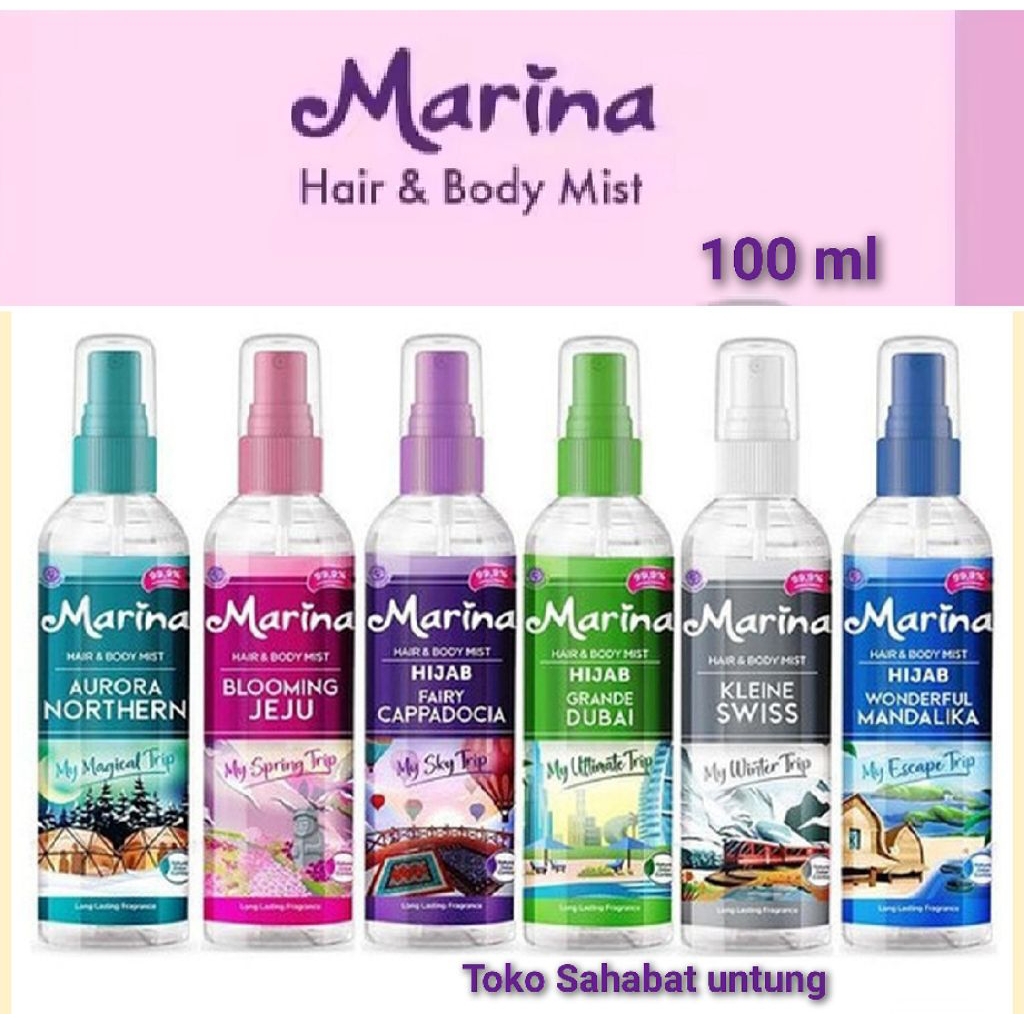Marina hair & body mist 100 ml/body mist marina 100ml