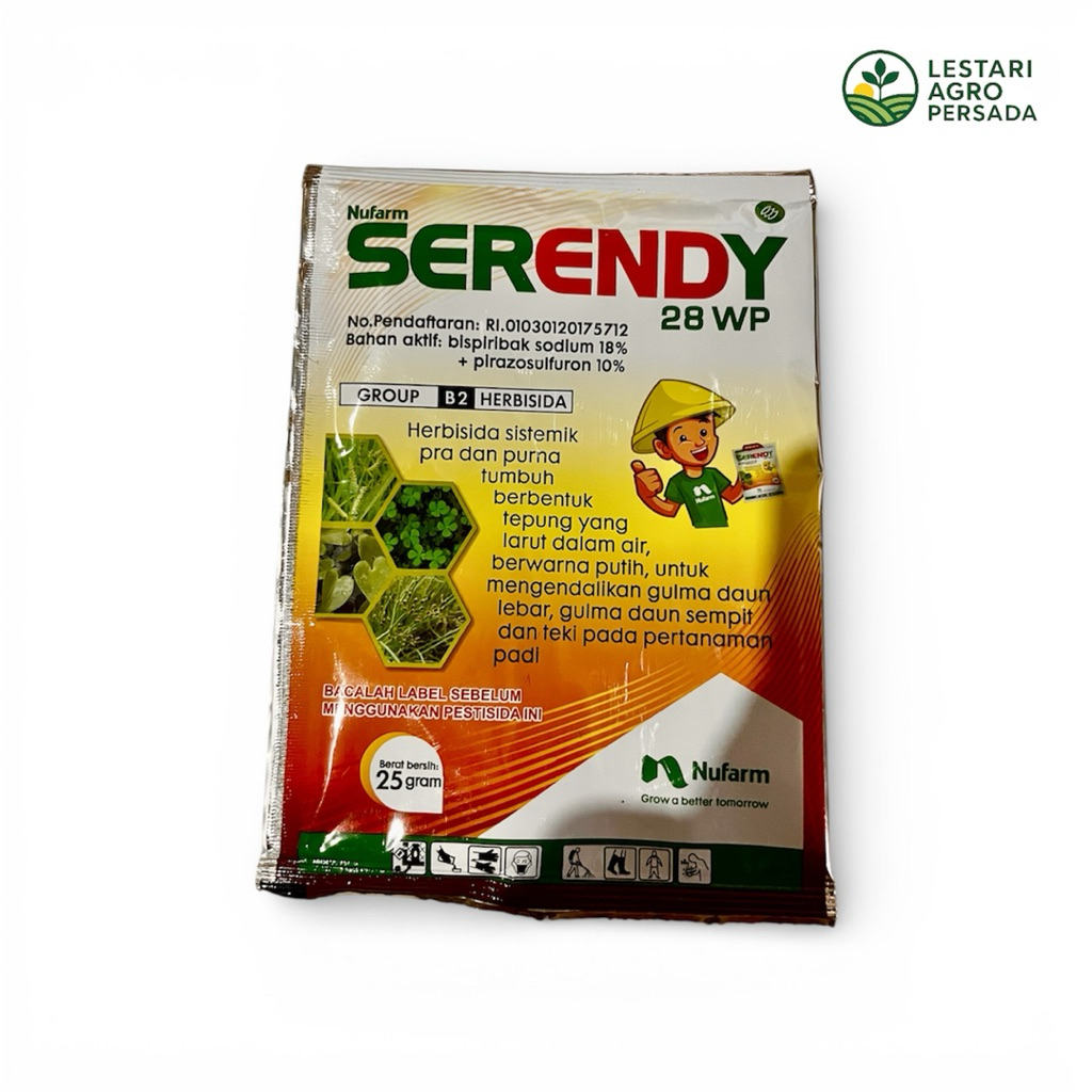 HERBISIDA SELEKTIF PADI SERENDY 28WP 25gr.  Herbisida Purna tumbuh serendy