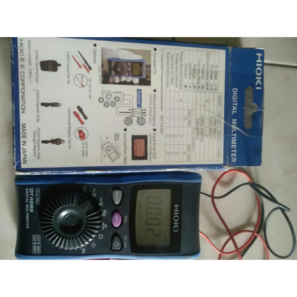 Hioki dt4222 Multitester/Multimeter bekas