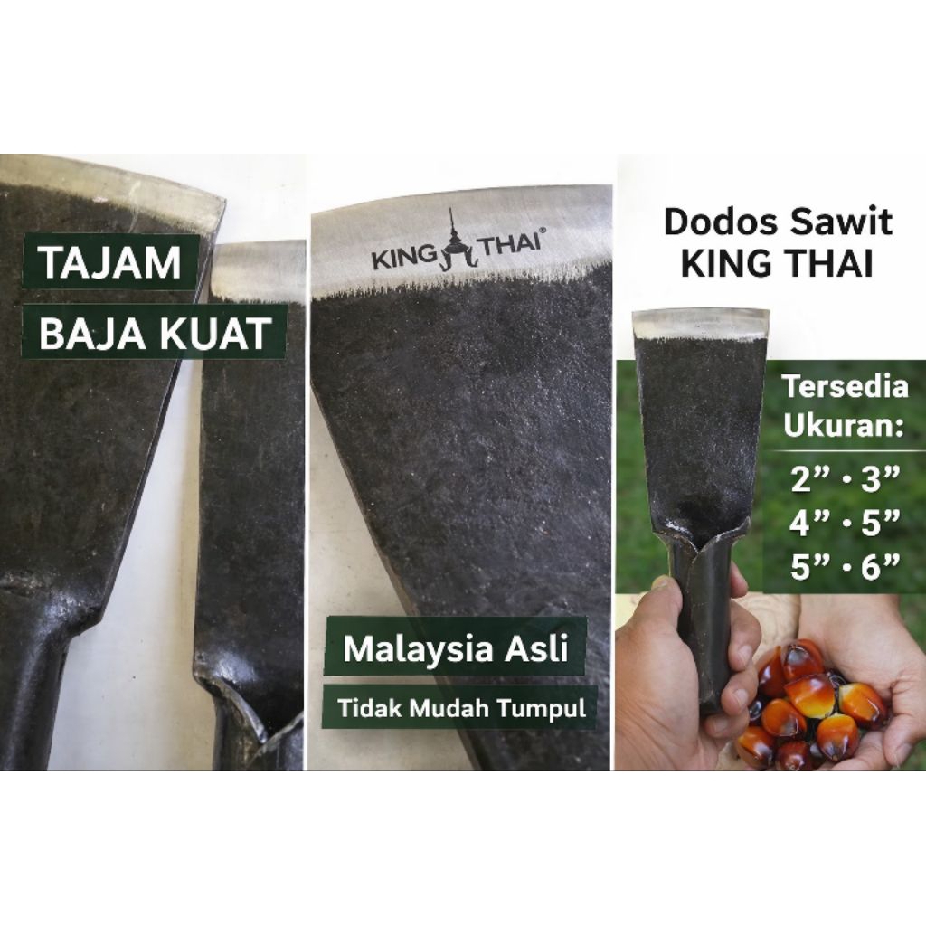 Dodos Sawit KING THAI Asli Malaysia | Baja Kuat, Tajam Tidak Mudah Tumpul