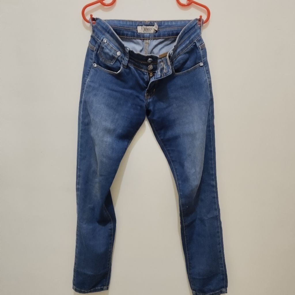 preloved jeans navy T3000