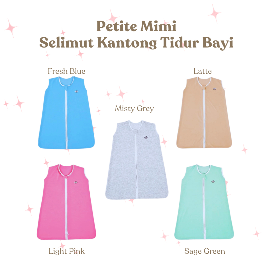 Petite Mimi Sleep Sack / Selimut kantong Tidur Bayi - Sleep Sack Bayi Nyaman Bebas Gerak