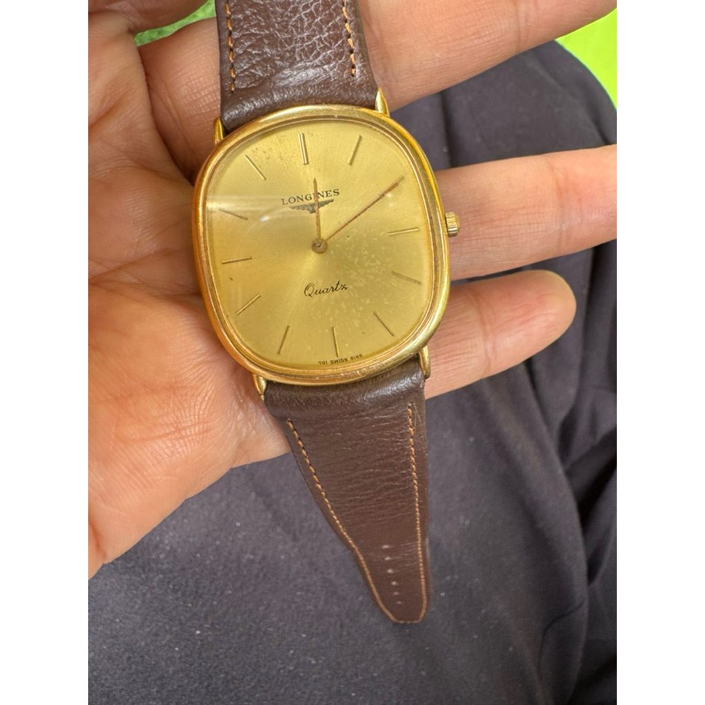 preloved jam Tangan Vintage Longines Ref 1194-832 18K Gold Plated