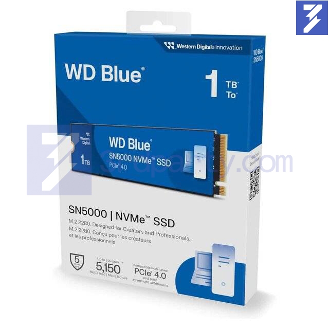 WD BLUE SN5000 1TB M.2 NVMe PCIe Gen4 x4 SSD