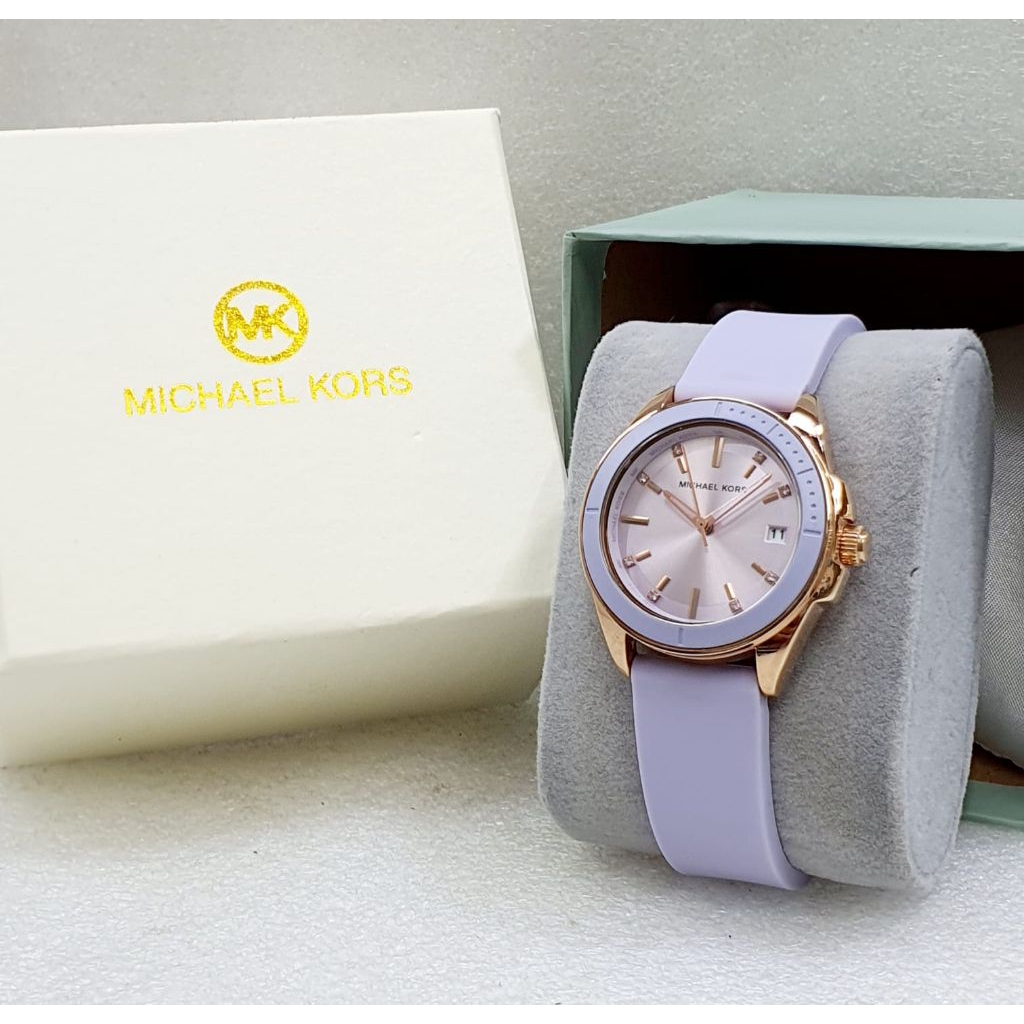 Jam Tangan Wanita Michael Kors Original – Rose Gold Dial Pink Pastel Elegan
