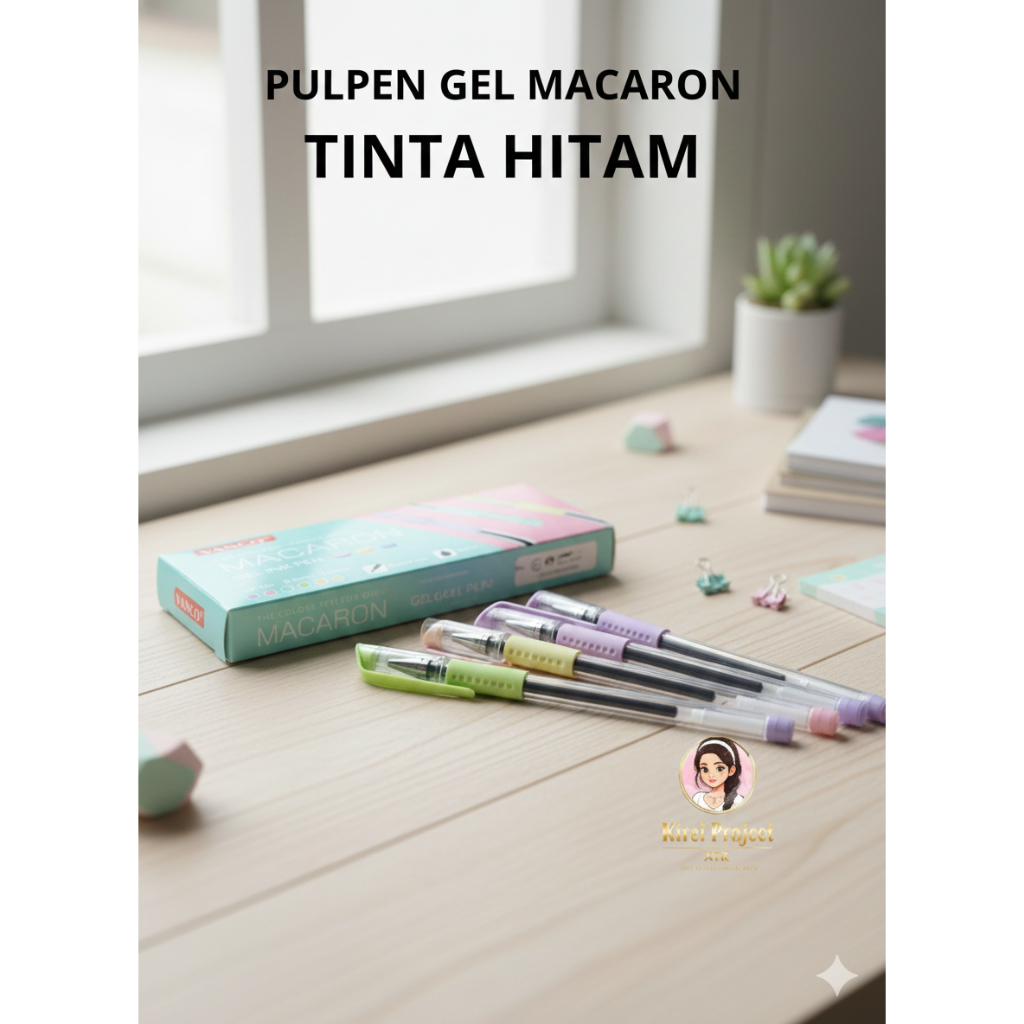 Pulpen Ball Point Pen Pena Gel VANCO GP-301 Macaron Kirei Project