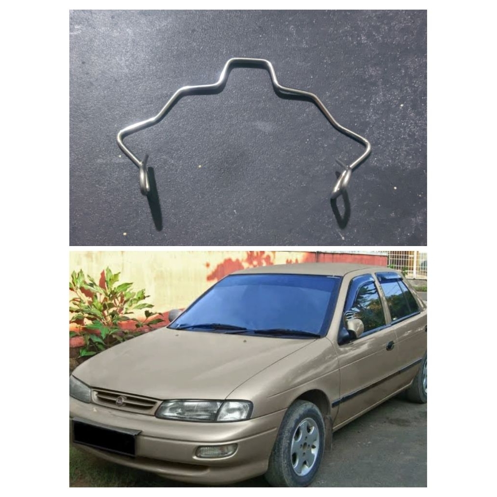 klip kawat lampu H4 + baut kawat lampu depan mobil / seling bohlam headlamp kia timor