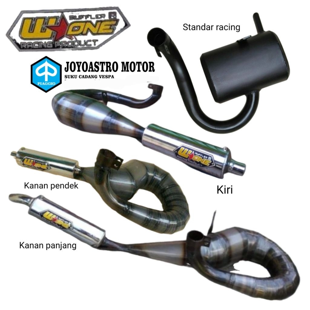 knalpot vespa racing super sprint ps px exclusive excel