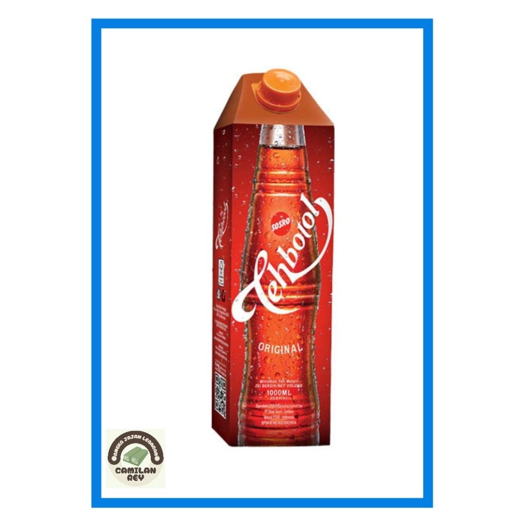 (1 RESI MAKSIMAL 1 KARTON) Teh Botol Sosro 1 Liter 1 Dus Isi 12 Botol