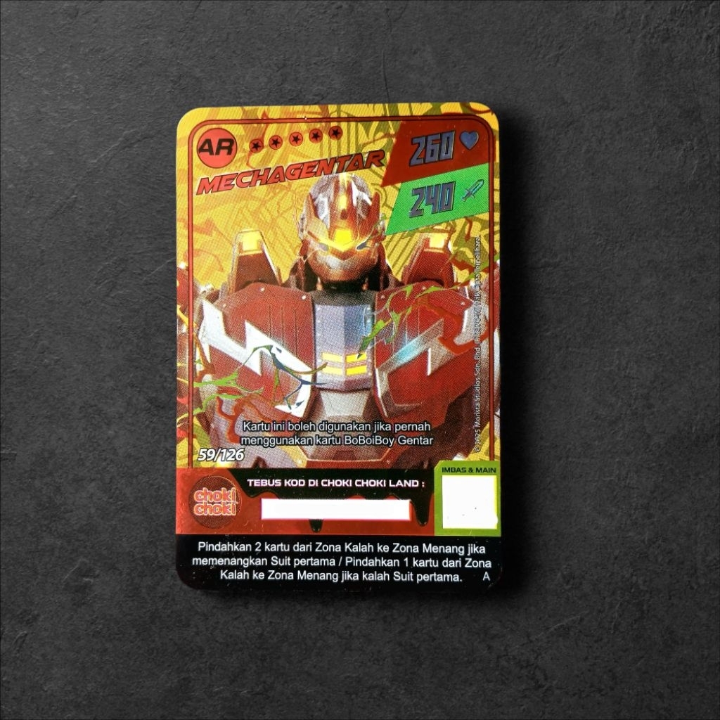 Kartu Karakter BOBOIBOY AR