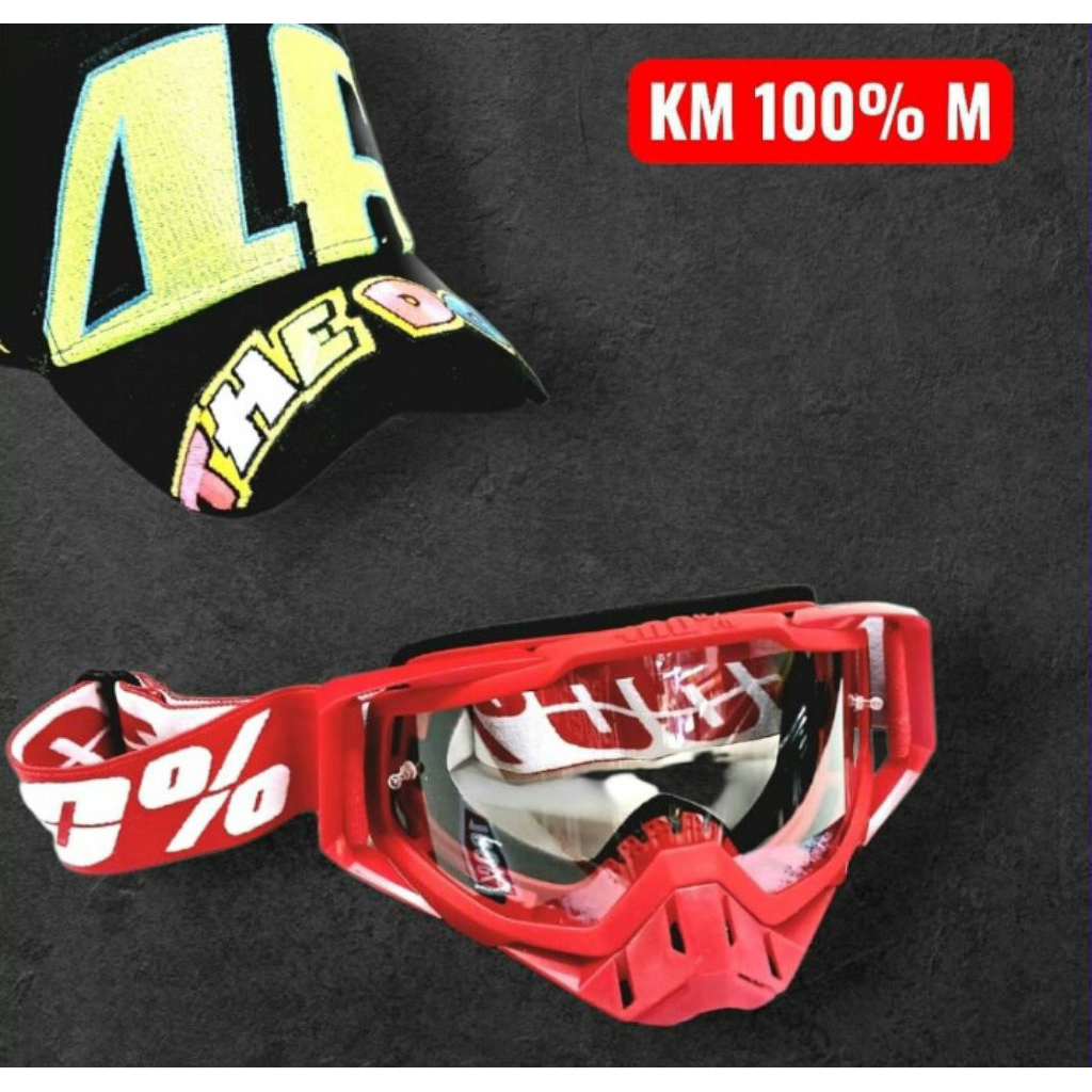 kaca mata google motor cross google trail kaca mata turing pengendara motor google cross 100% merah 