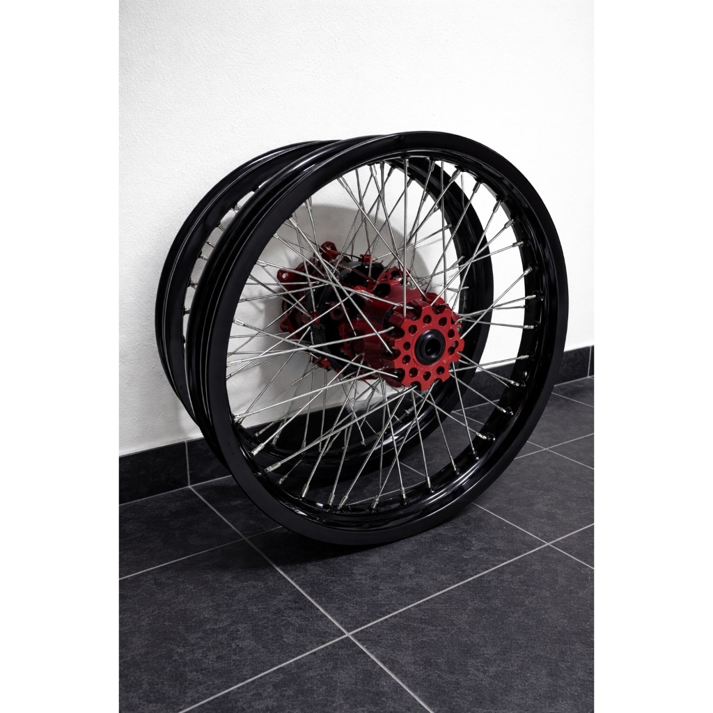 WHEELSET SUPERMOTO CRF KLX WR || VELG V ROSSI TROMOL FDAY