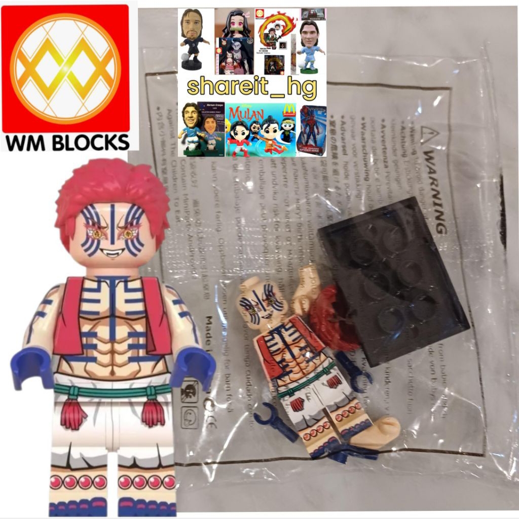 WM Blocks Demon Slayer, Akaza