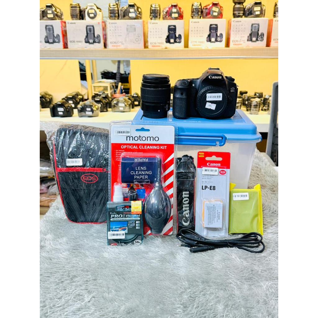 paket lengkap kamera second canon 60D , garansi 1 bulan, kamera second canon