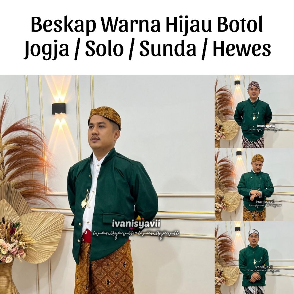 • ivanisyavii • Beskap Warna Hijau Botol / Warna Lain - Jogja / Solo / Sunda / Hewes | ~bskp