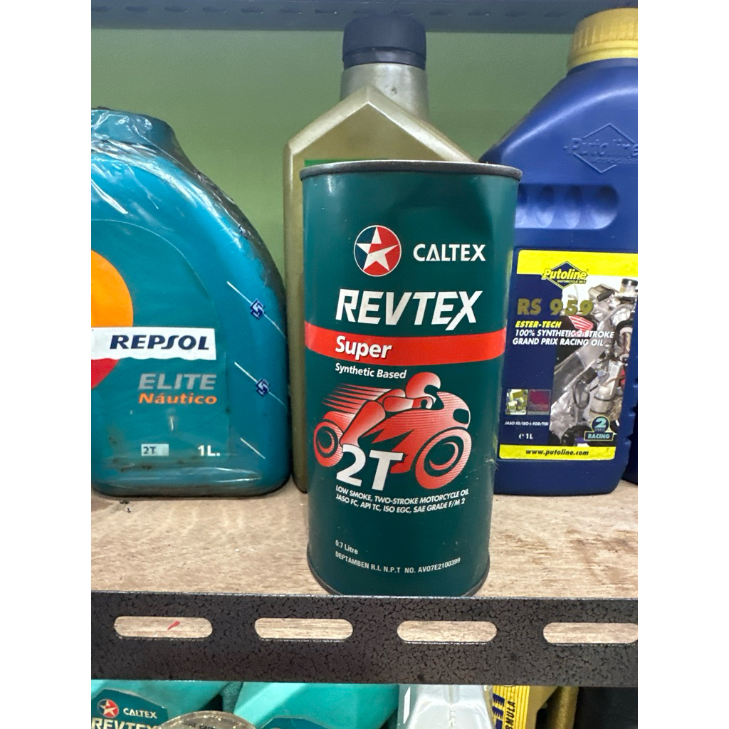 oli samping CALTEX revtex super 2t original stok lama