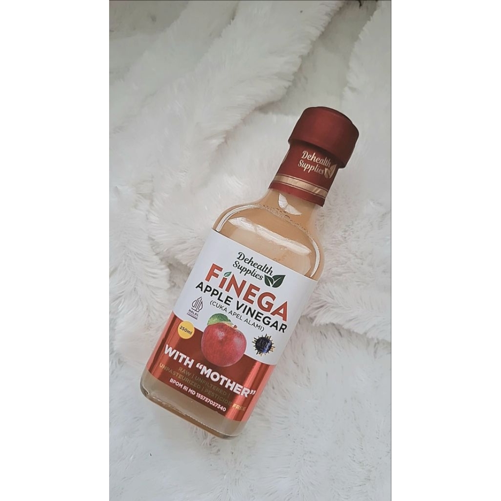 Finega Cuka Apel Alami With Mother 250Ml