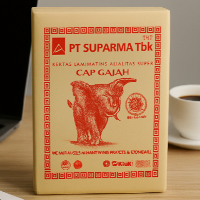 Kertas Nasi Gajah Pink | Kertas Nasi Cokelat | Isi 250 Lembar | Kertas Bungkus Nasi