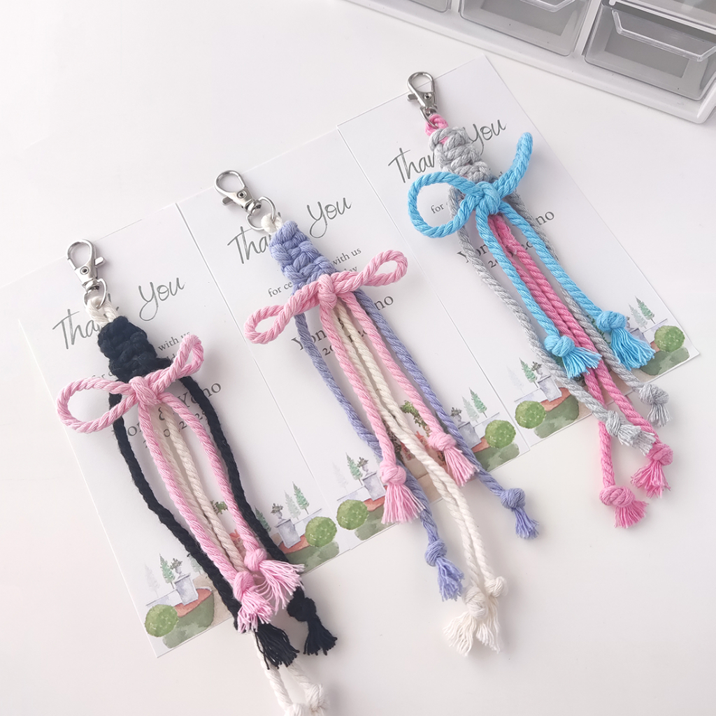 Bag Charm macrame Souvenir Pernikahan Cantik Murah Souvenir haji Dan Umroh