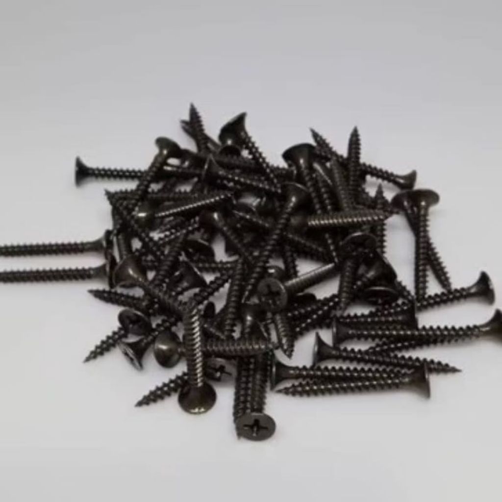 Sekrup Baut Baja Gypsum Gipsum 2,5cm 3cm 4cm 5cm 7cm Sekrup Gypsum Hitam