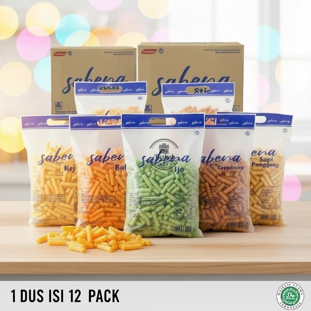 Sabena Stik Snack 1 Dus Isi 12pack || Berat 135g/Pack || Varian Rasa