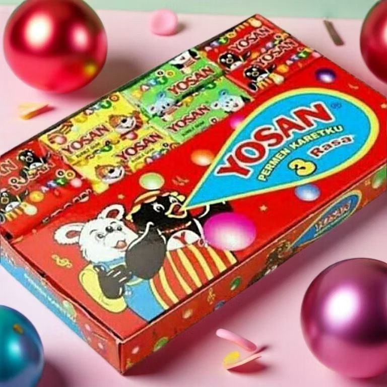 PERMEN KARET YOSAN JAJANAN JADUL ANAK INI 60 PCS