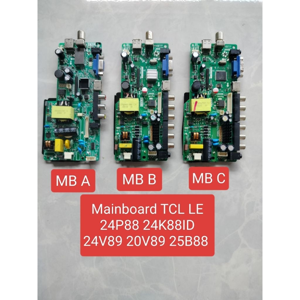 Mainboard MB Tv Original TCL 24P88 24K88ID 24V89 20V89 25B88