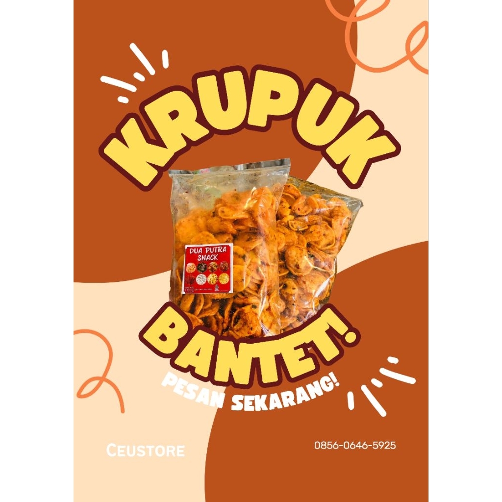 KRUPUK BANTET/KRUPUK PEDAS/KRUPUK RENYAH/KRUPUK